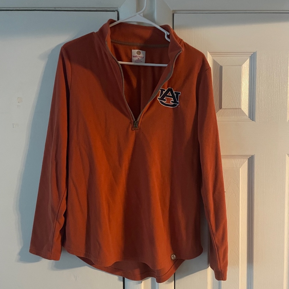 Auburn University Orange Quarter-Zip Pullover